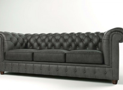 Three-seater Chesterfield sofa upholstered couch seat suite 3-seater couches
